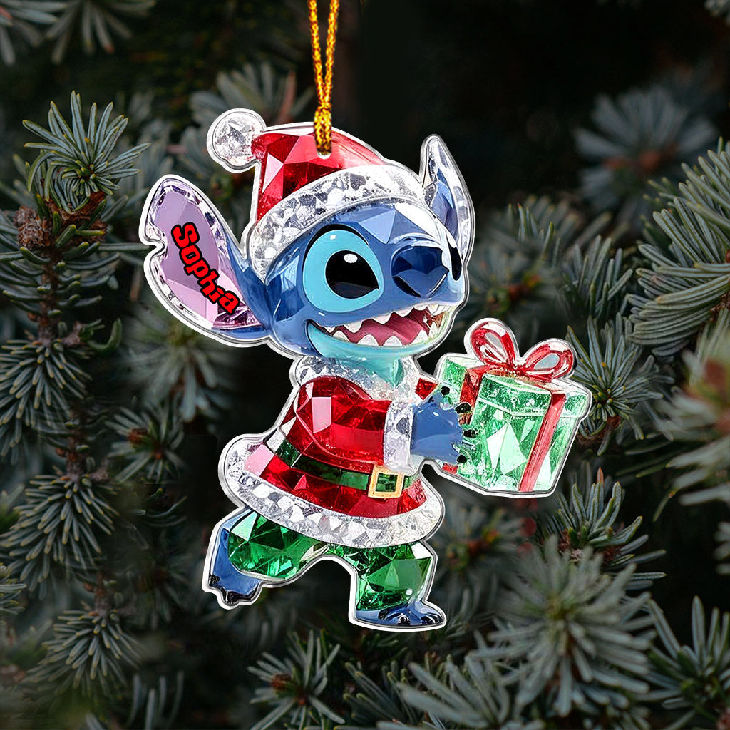 Personalized Ohana Family Ornament Custom Name 3D Acrylic Gift Ornament GradoCreations