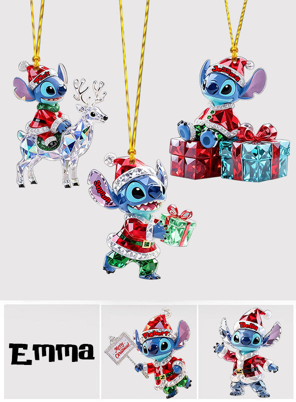 Personalized Ohana Family Ornament Custom Name 3D Acrylic Gift Ornament GradoCreations