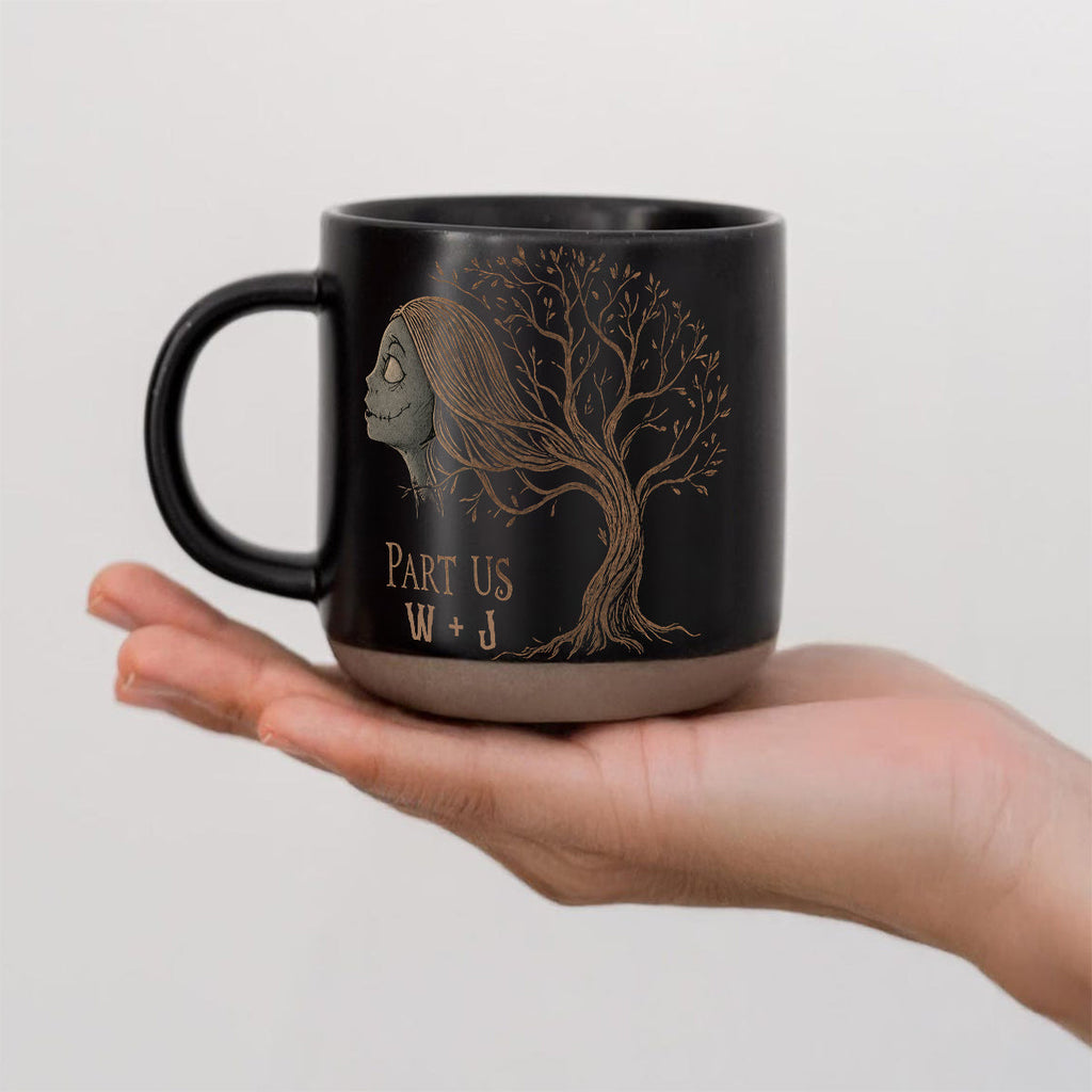 Personalized Nightmare Printed Pottery Mug Unique Couple Gift Printed Pottery Mug GradoCreations