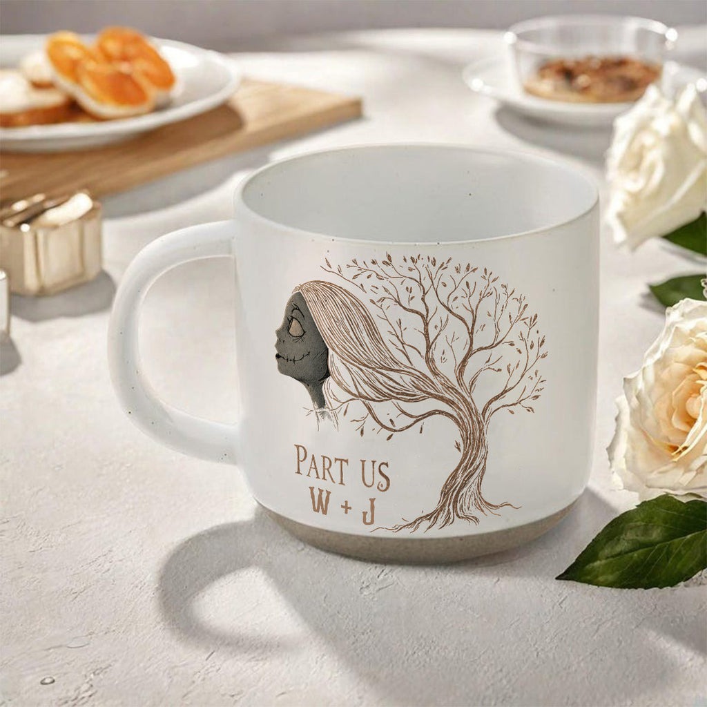 Personalized Nightmare Printed Pottery Mug Unique Couple Gift Printed Pottery Mug GradoCreations