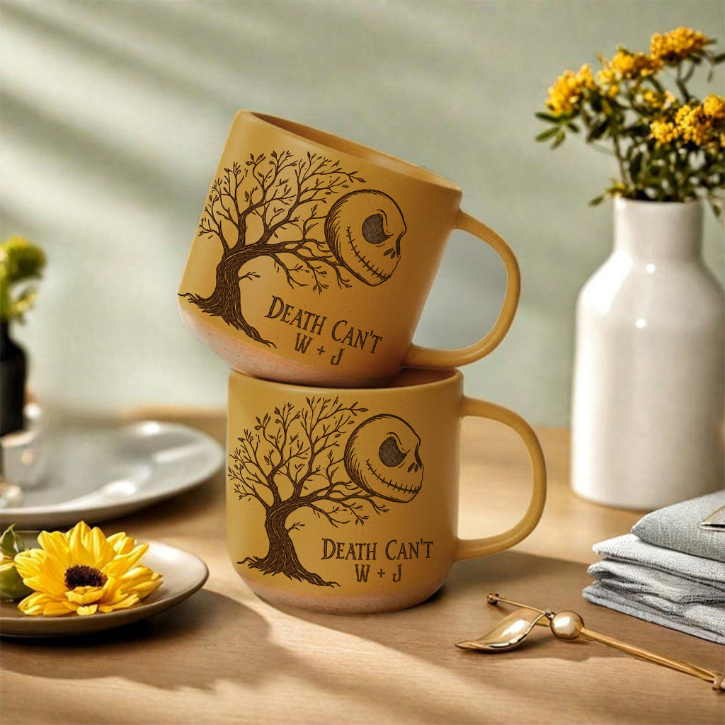Personalized Nightmare Printed Pottery Mug Unique Couple Gift Printed Pottery Mug GradoCreations