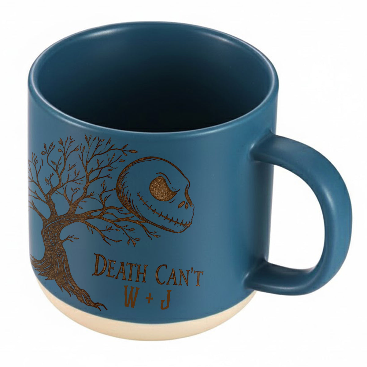 Personalized Nightmare Printed Pottery Mug Unique Couple Gift Printed Pottery Mug GradoCreations