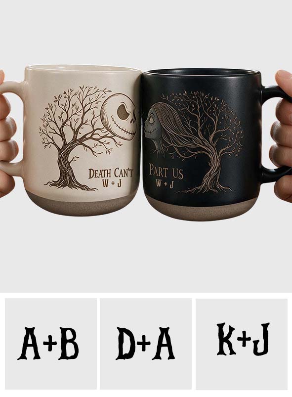 Personalized Nightmare Printed Pottery Mug Unique Couple Gift Printed Pottery Mug GradoCreations