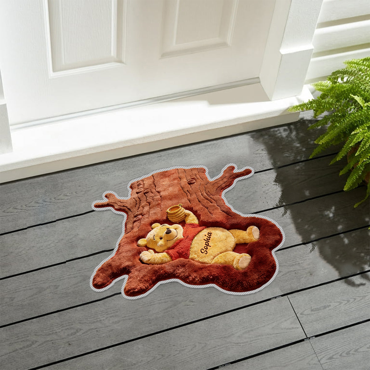 Personalized Cute Bear Tufted Rug Soft Non-Slip Gift for Kids Non-Slip Tufted Rug GradoCreations