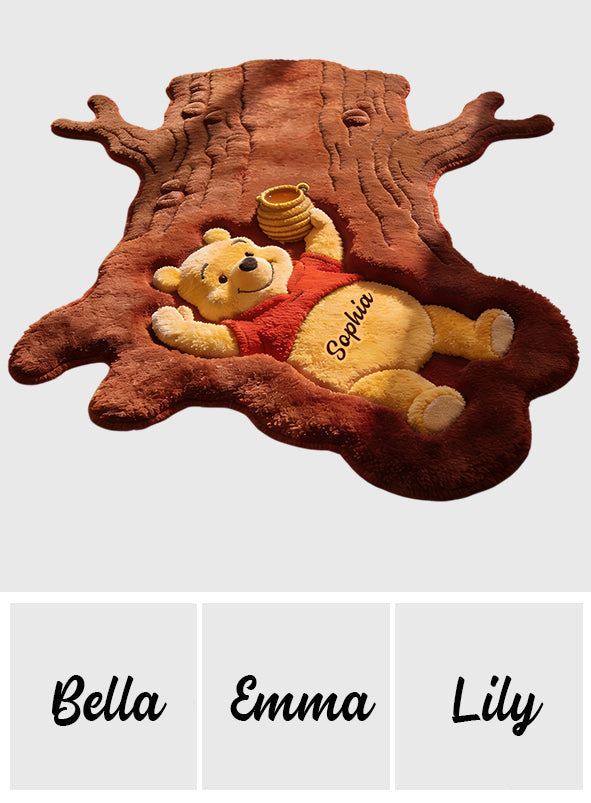 Personalized Cute Bear Tufted Rug Soft Non-Slip Gift for Kids Non-Slip Tufted Rug GradoCreations