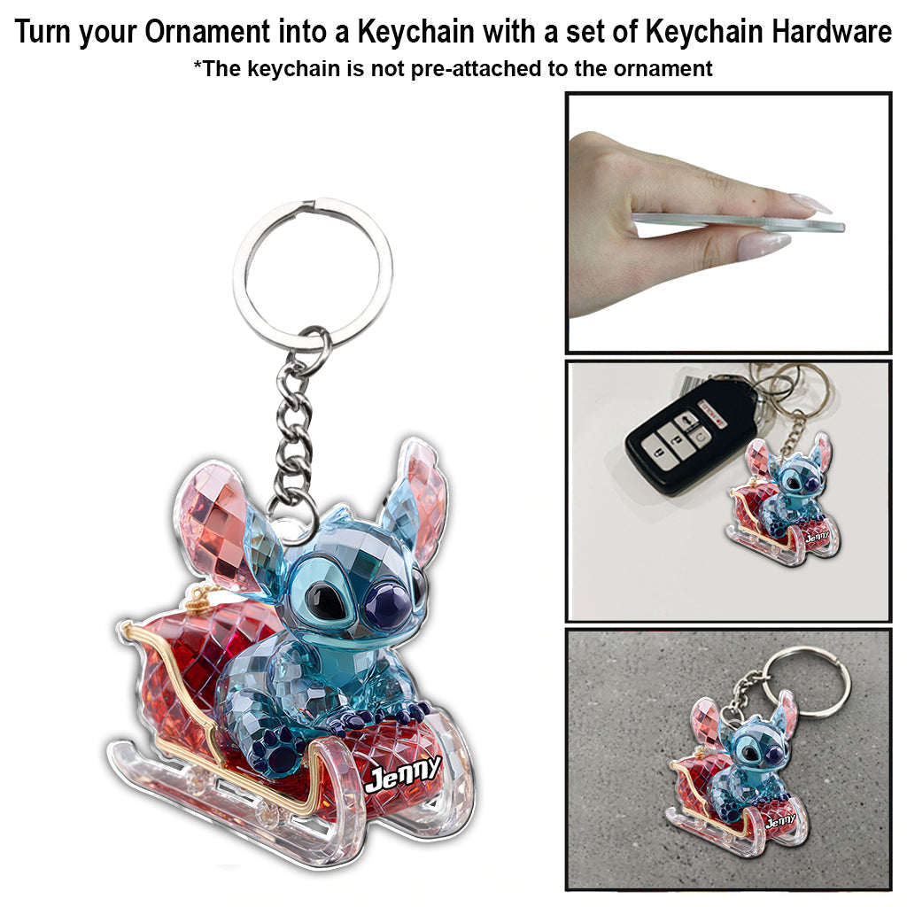 Personalized Acrylic Ohana Ornament Custom Family Gift Ornament GradoCreations