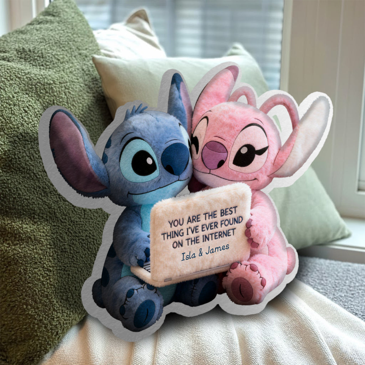 Personalized Faux Fur Shaped Pillow Custom Gift for Kids Faux Fur Shaped Pillow GradoCreations