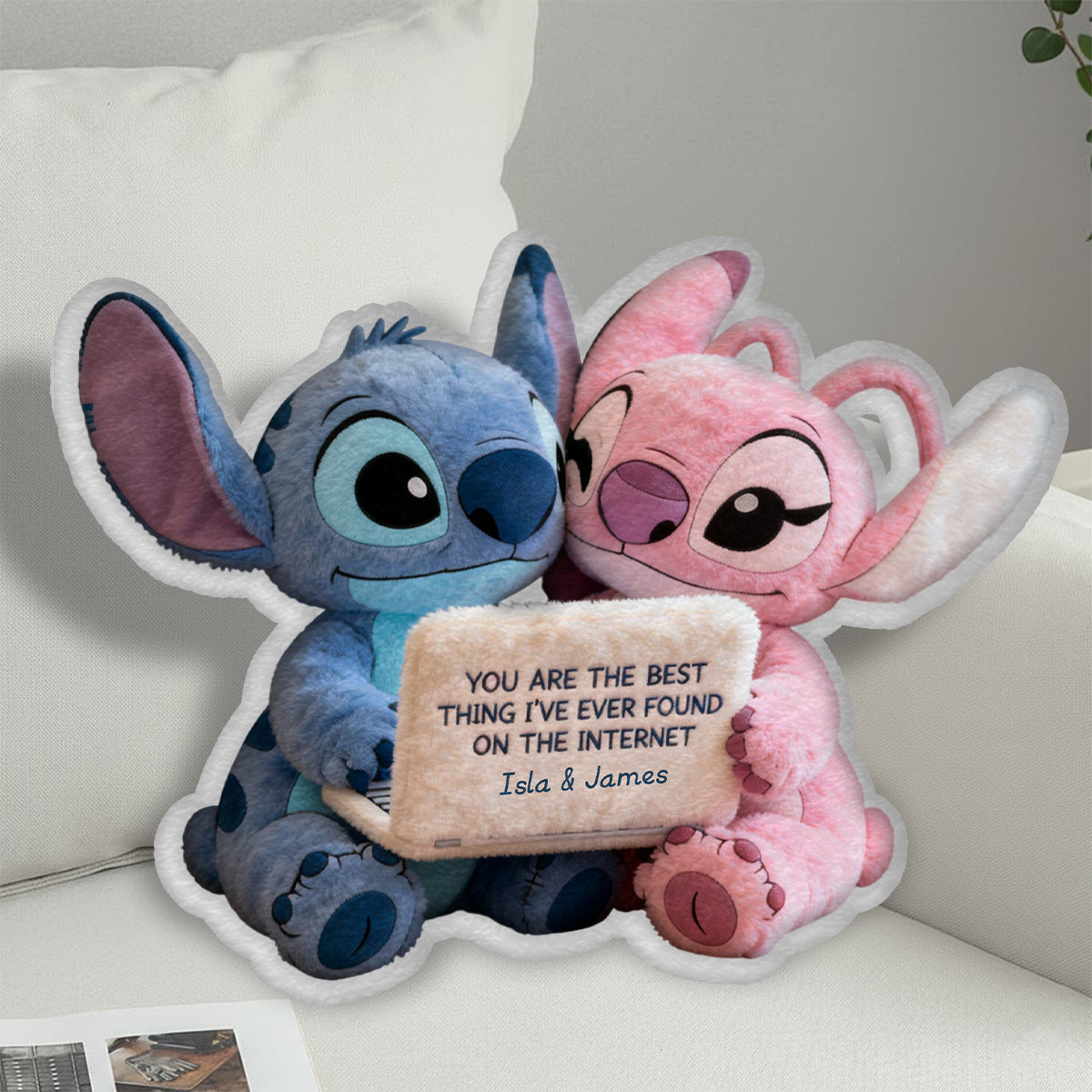 Personalized Faux Fur Shaped Pillow Custom Gift for Kids Faux Fur Shaped Pillow GradoCreations