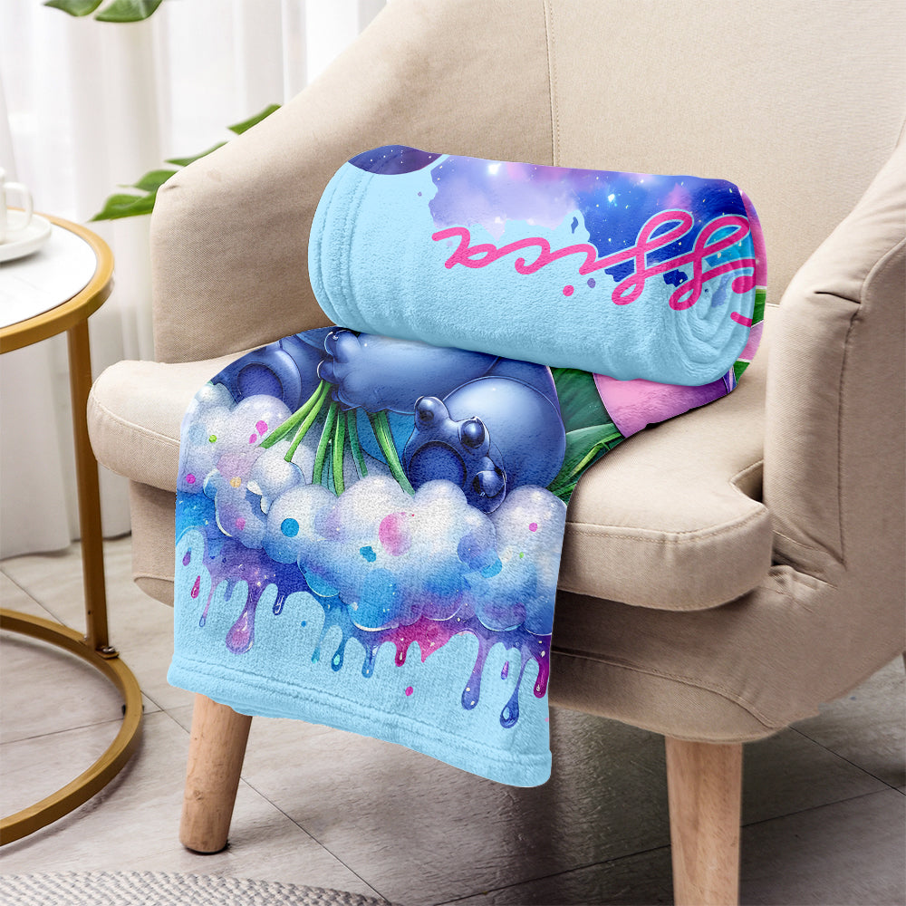 Personalized Ohana Blanket Custom Name Soft Flannel Gift Blanket GradoCreations