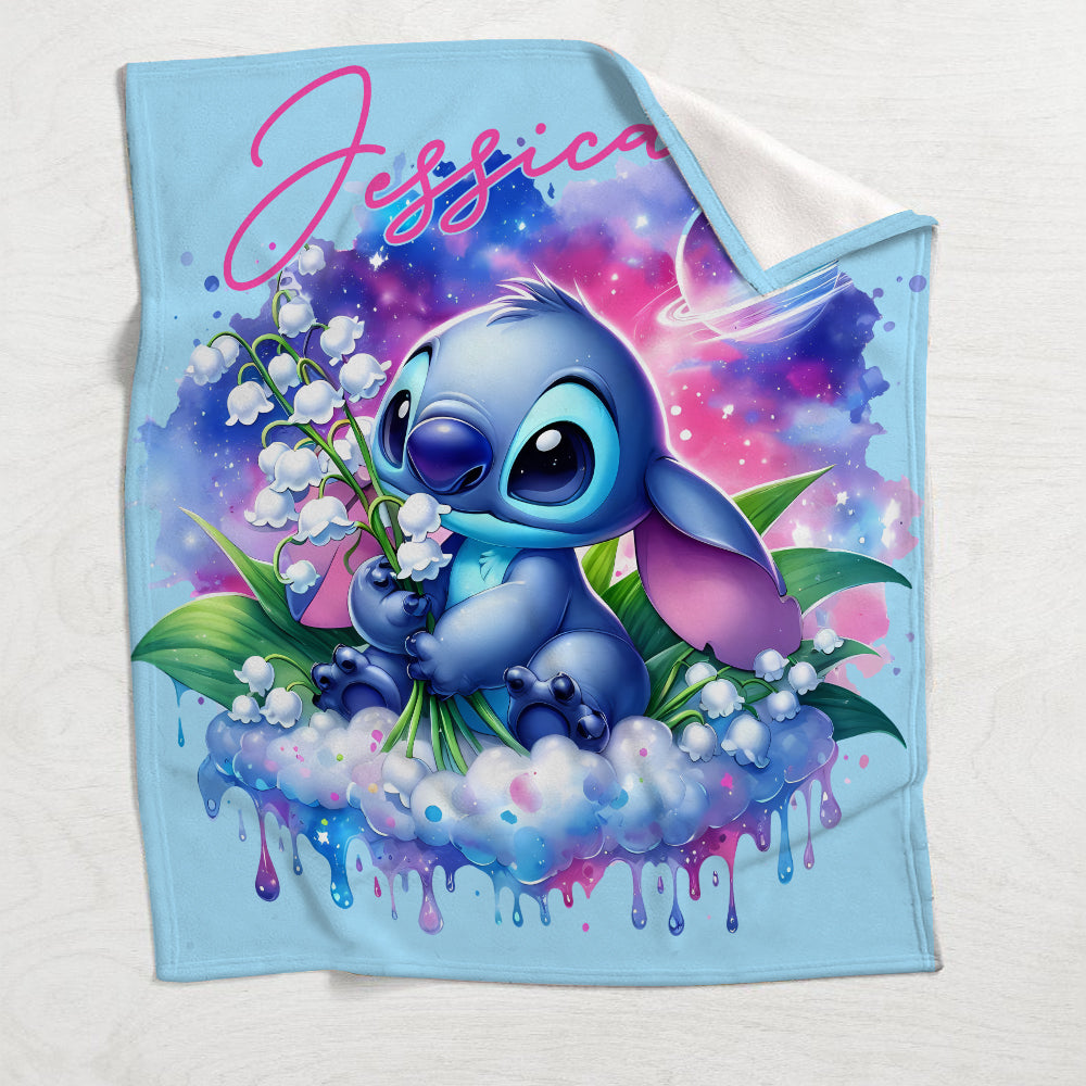 Personalized Ohana Blanket Custom Name Soft Flannel Gift Blanket GradoCreations