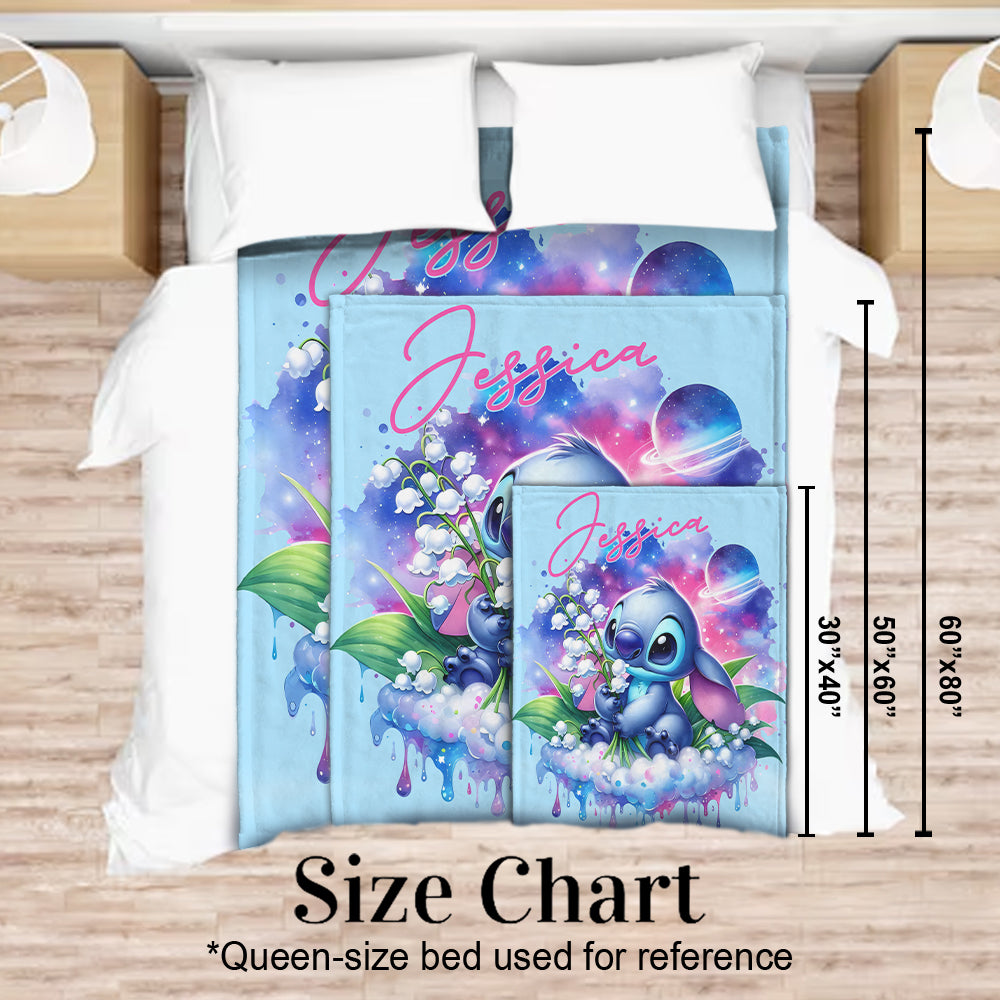 Personalized Ohana Blanket Custom Name Soft Flannel Gift Blanket GradoCreations