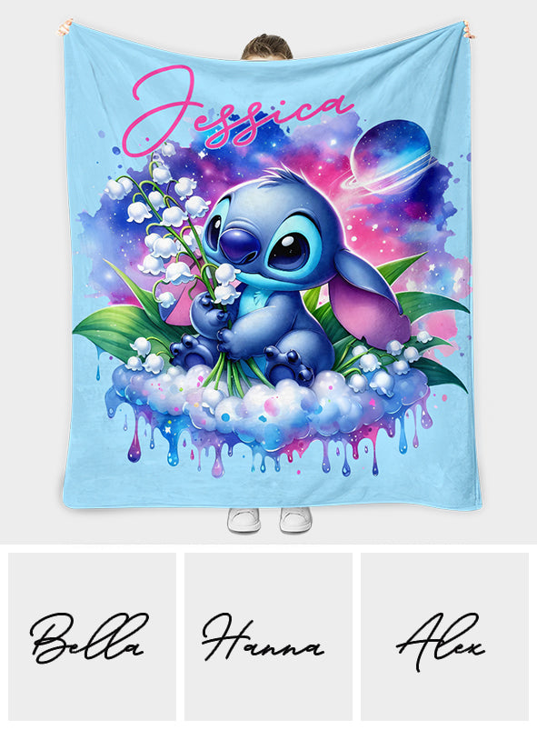 Personalized Ohana Blanket Custom Name Soft Flannel Gift Blanket GradoCreations