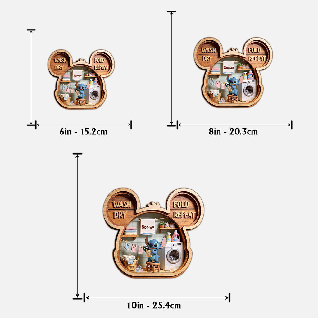 Personalized Disney Inspired 2 Layered Wood Sign for Home 2 Layered Wood Sign GradoCreations