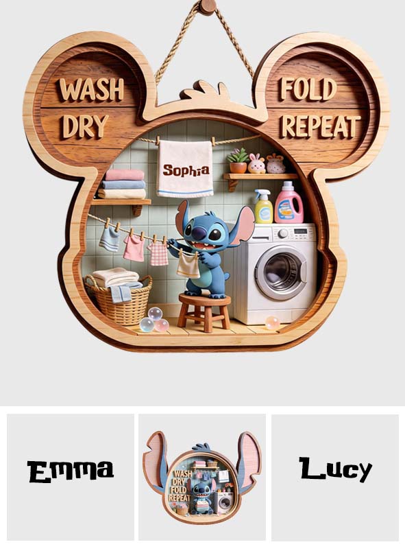 Personalized Disney Inspired 2 Layered Wood Sign for Home 2 Layered Wood Sign GradoCreations