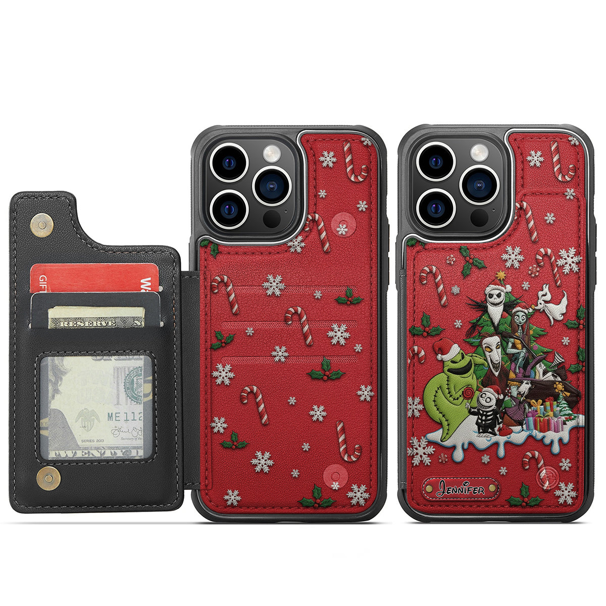Personalized Nightmare Fully Printed Wallet Phone Case Gift Fully Printed Wallet Phone Case GradoCreations