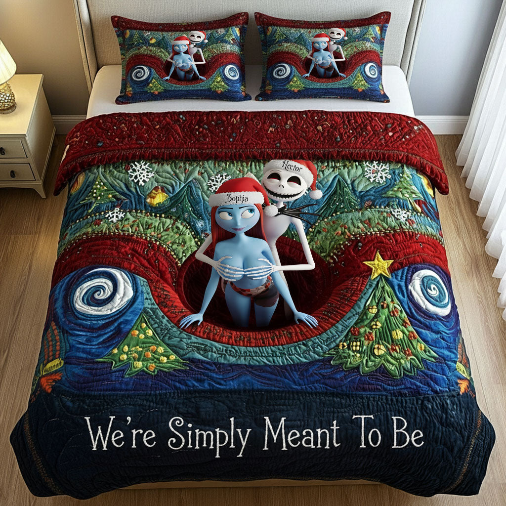 Personalized Gothic Nightmare Bedding Set for Couples | Christmas Gift Bedding Set GradoCreations