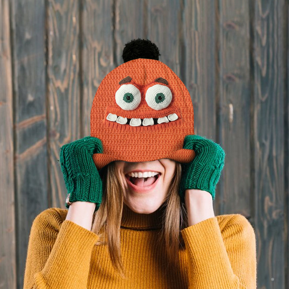Personalized 3D Character Beanie Hat Custom Name Gift Beanie Hat GradoCreations