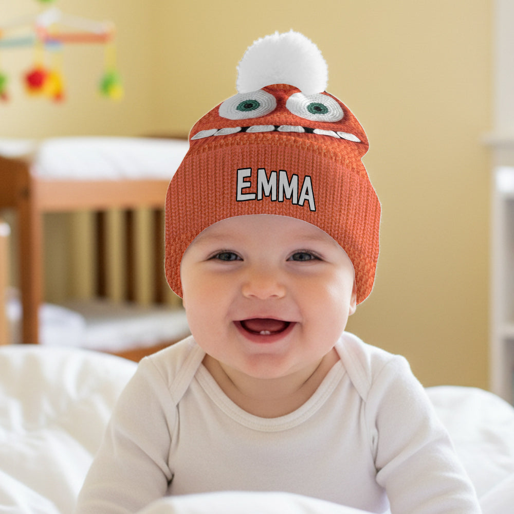Personalized 3D Character Beanie Hat Custom Name Gift Beanie Hat GradoCreations