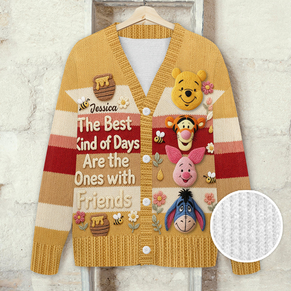 Personalized Knitted Cardigan with Custom Name for Her Gift Cardigan GradoCreations