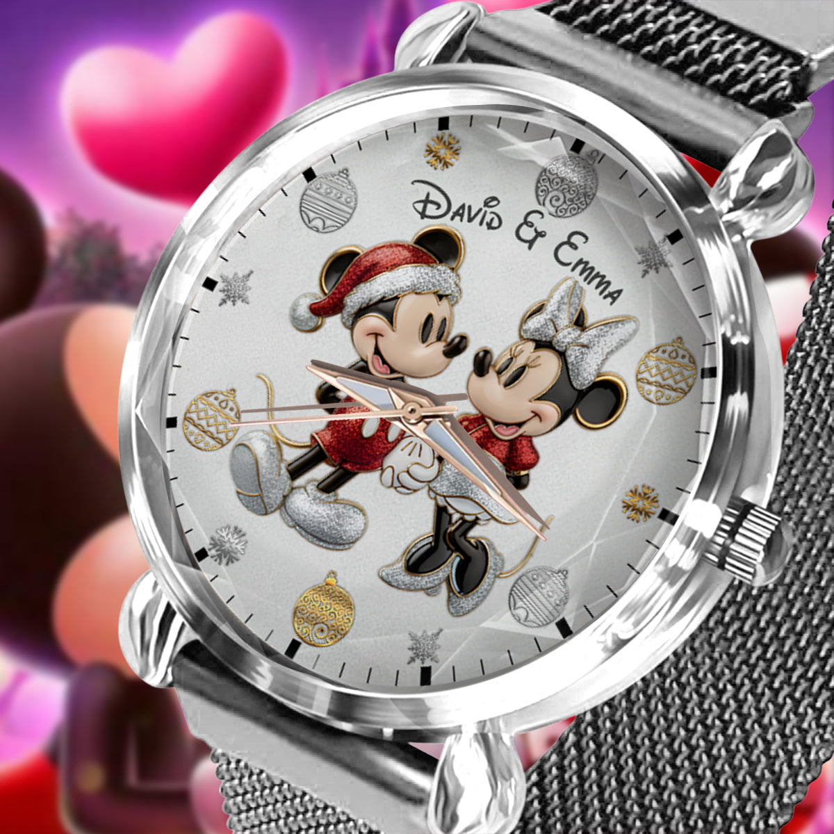 Personalized 3D Mickey Mouse Women Hand Watch Custom Name Gift Women Hand Watch GradoCreations