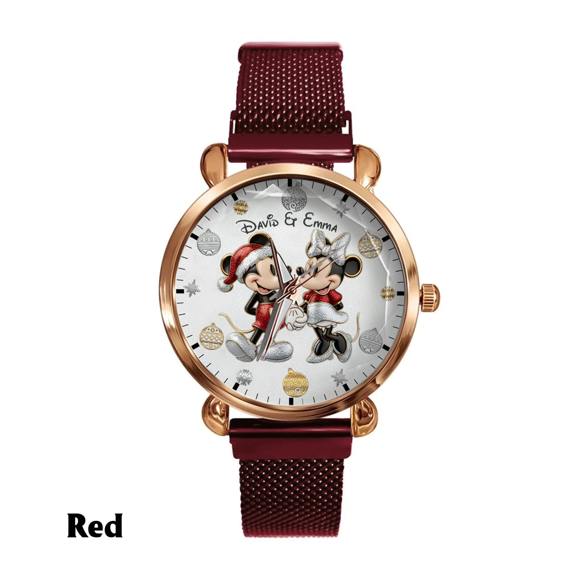 Personalized 3D Mickey Mouse Women Hand Watch Custom Name Gift Women Hand Watch GradoCreations