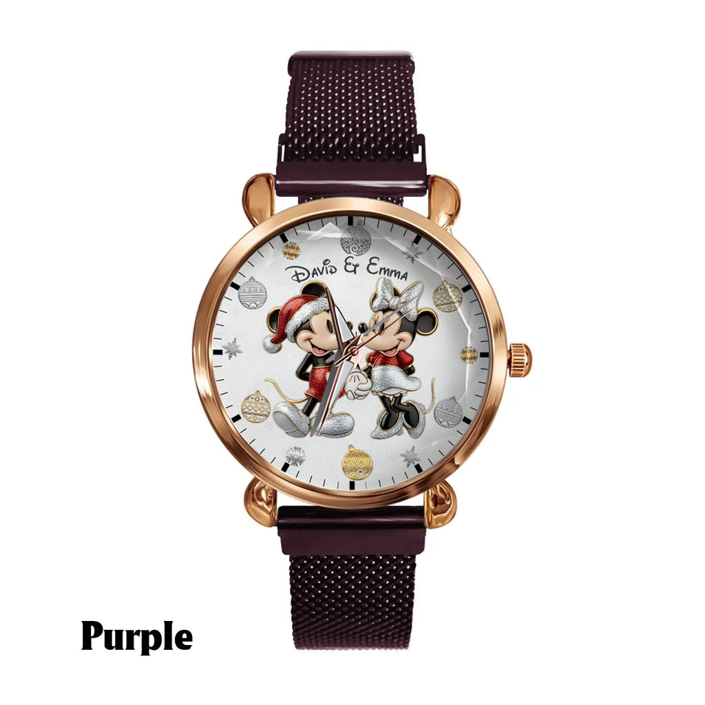 Personalized 3D Mickey Mouse Women Hand Watch Custom Name Gift Women Hand Watch GradoCreations