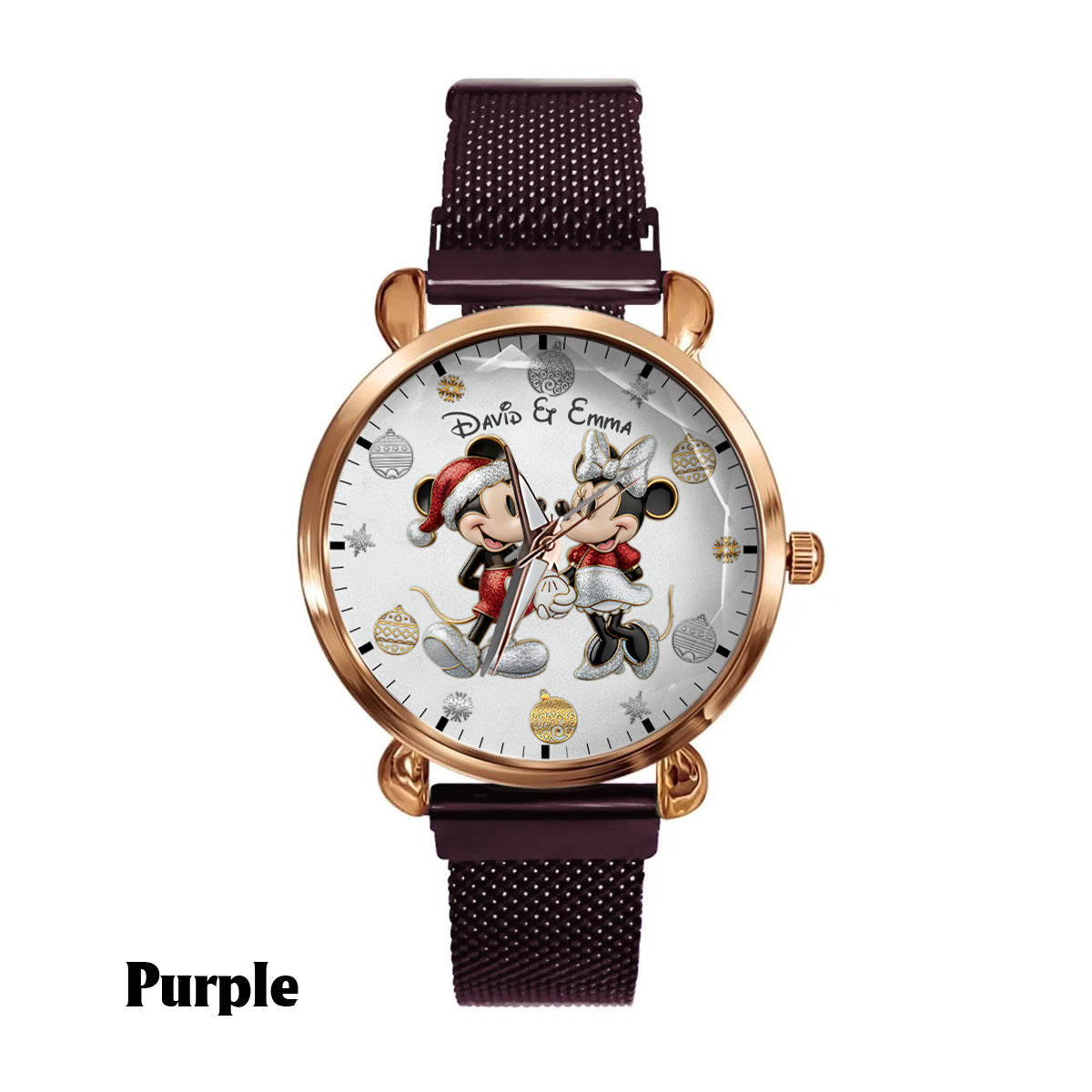 Personalized 3D Mickey Mouse Women Hand Watch Custom Name Gift Women Hand Watch GradoCreations