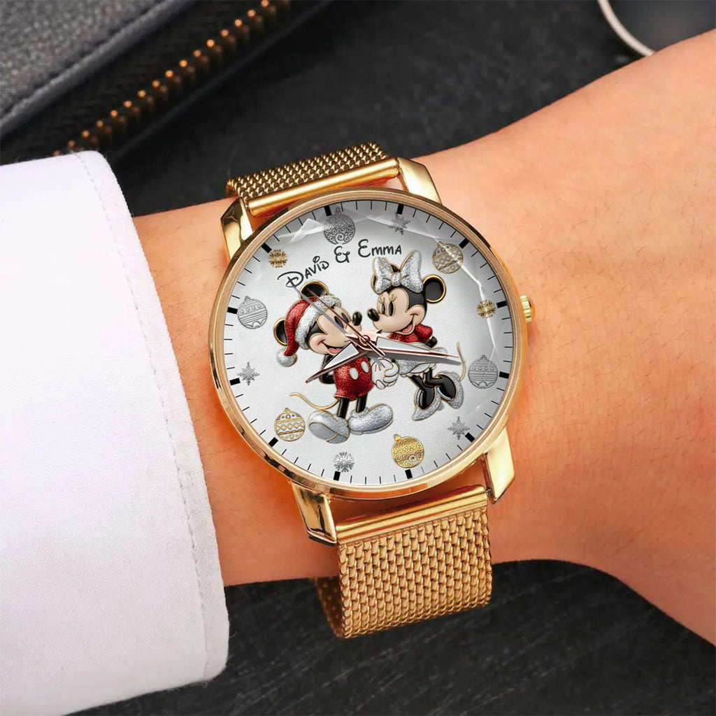 Personalized 3D Mickey Mouse Women Hand Watch Custom Name Gift Women Hand Watch GradoCreations
