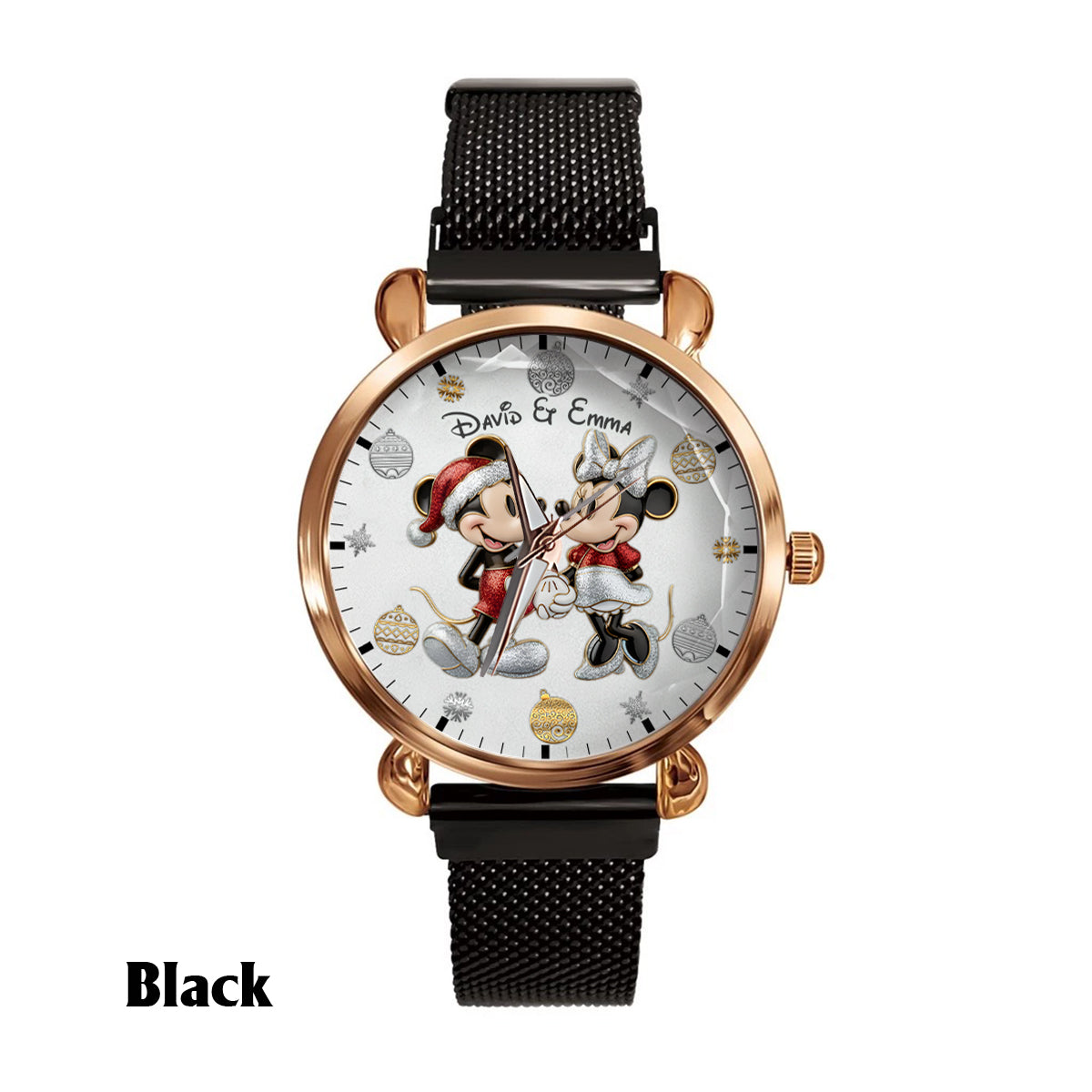 Personalized 3D Mickey Mouse Women Hand Watch Custom Name Gift Women Hand Watch GradoCreations