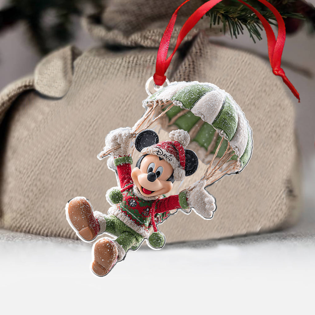 Personalized Disney Christmas Mouse Ornament Custom Name Gift Ornament GradoCreations