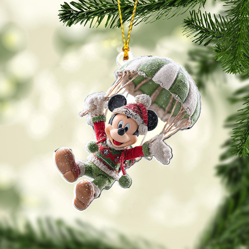 Personalized Disney Christmas Mouse Ornament Custom Name Gift Ornament GradoCreations