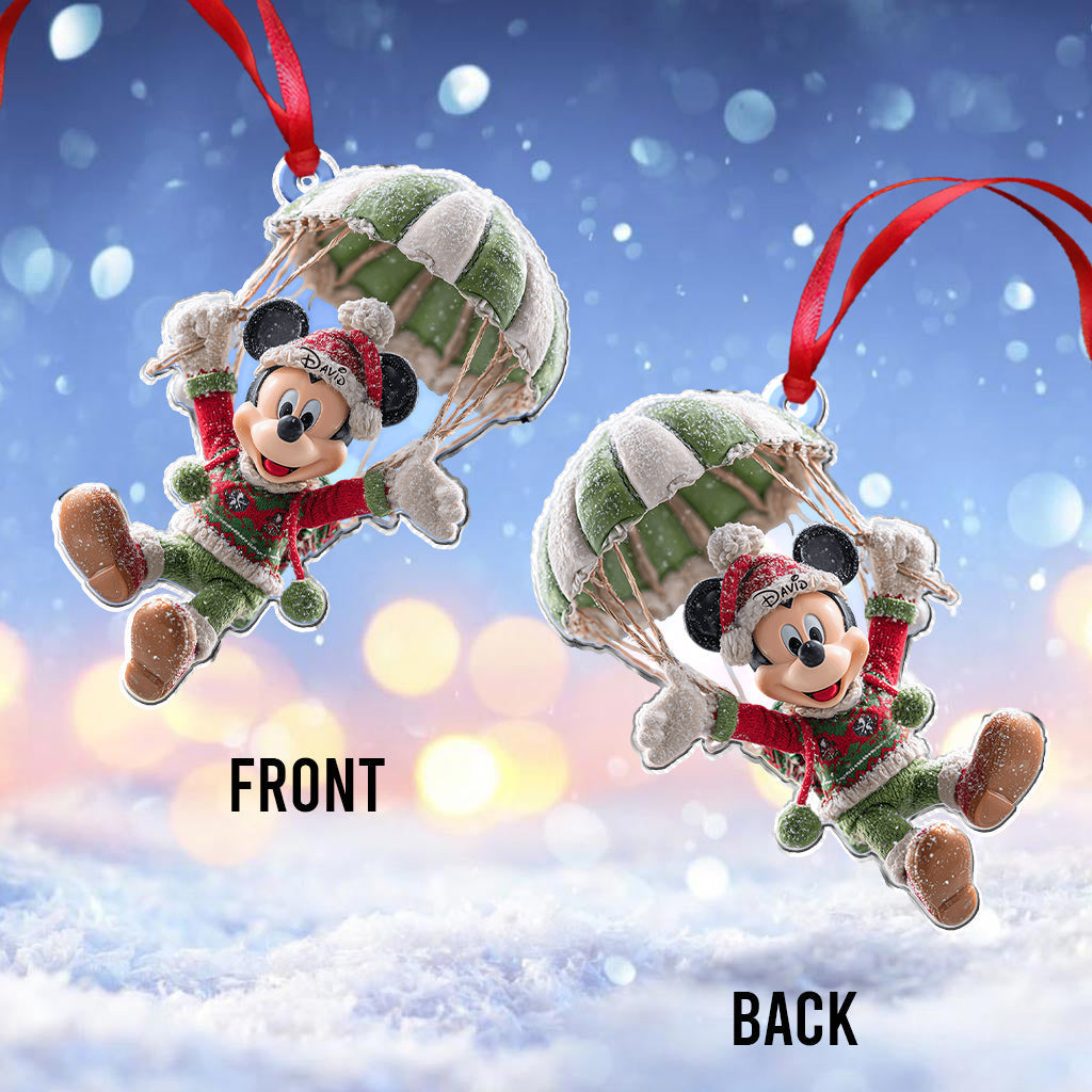 Personalized Disney Christmas Mouse Ornament Custom Name Gift Ornament GradoCreations