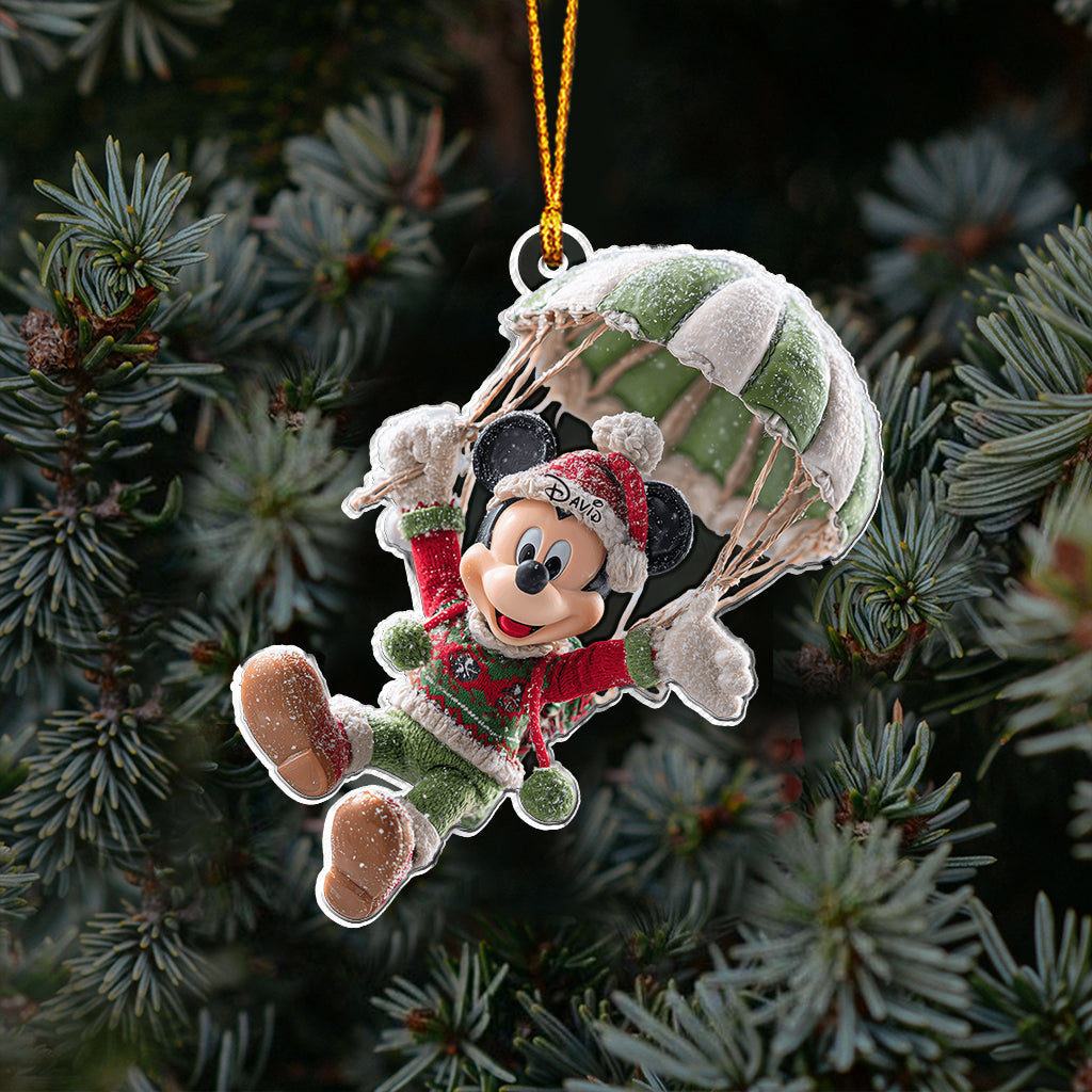 Personalized Disney Christmas Mouse Ornament Custom Name Gift Ornament GradoCreations