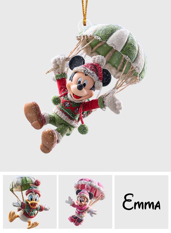 Personalized Disney Christmas Mouse Ornament Custom Name Gift Ornament GradoCreations