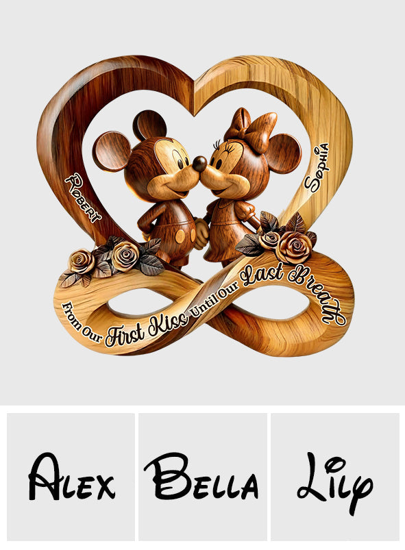 Personalized Mouse Shaped Acrylic Plaque Custom Gift for Couples Custom Shaped Acrylic Plaque GradoCreations