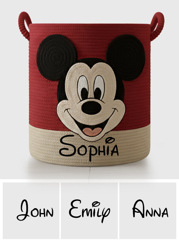 Personalized Disney Mickey Mouse Laundry Basket Custom Gift Laundry Basket GradoCreations