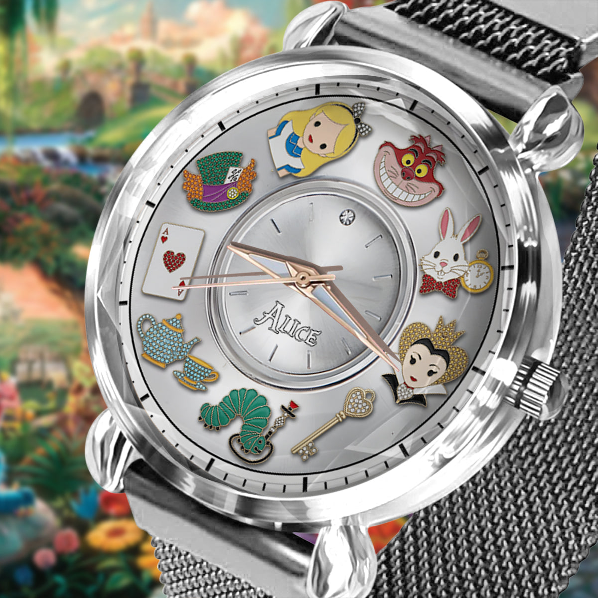 Personalized Disney Wonderland Women's Hand Watch Gift Women Hand Watch GradoCreations