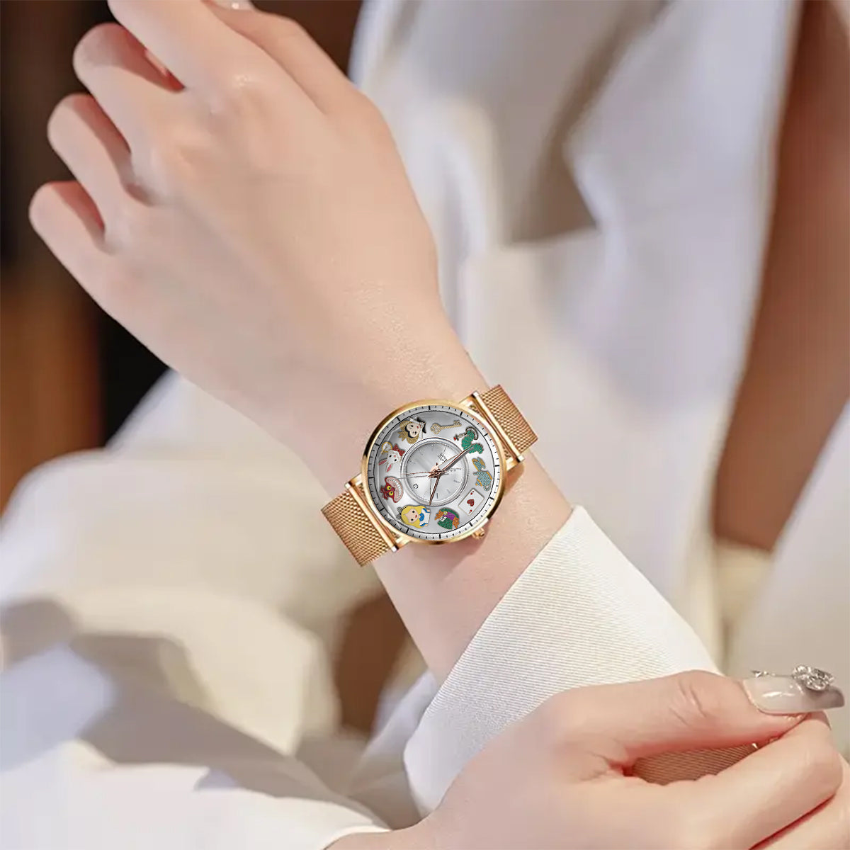 Personalized Disney Wonderland Women's Hand Watch Gift Women Hand Watch GradoCreations