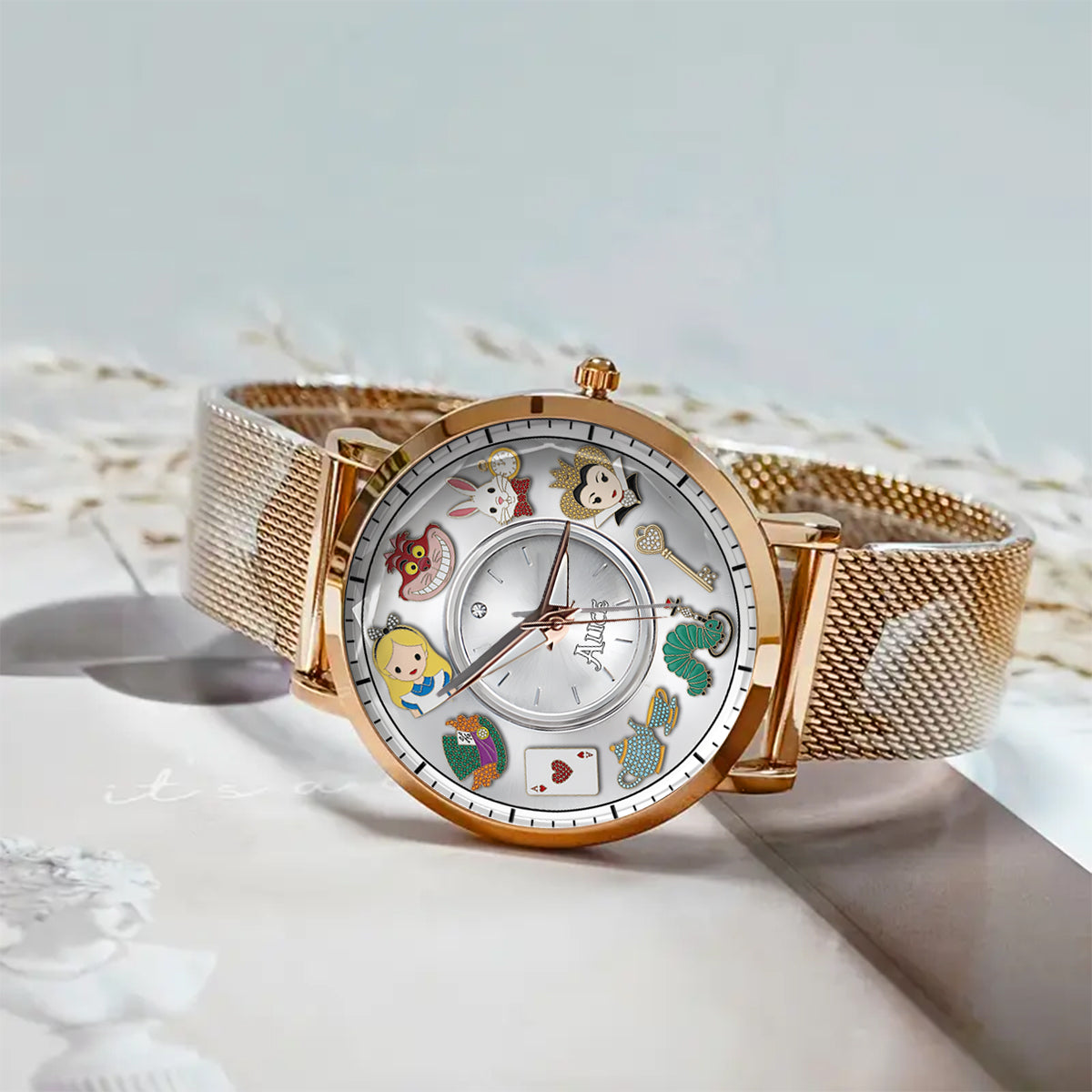 Personalized Disney Wonderland Women's Hand Watch Gift Women Hand Watch GradoCreations