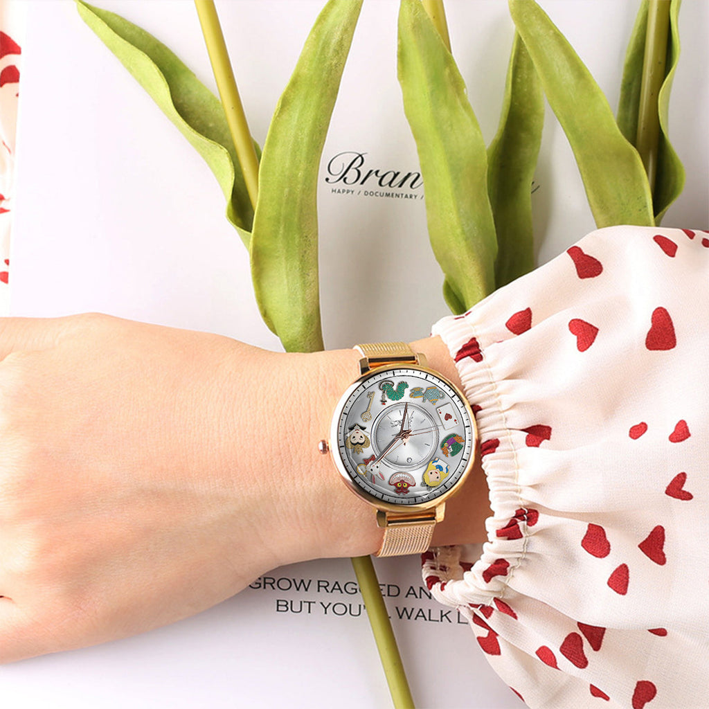 Personalized Disney Wonderland Women's Hand Watch Gift Women Hand Watch GradoCreations