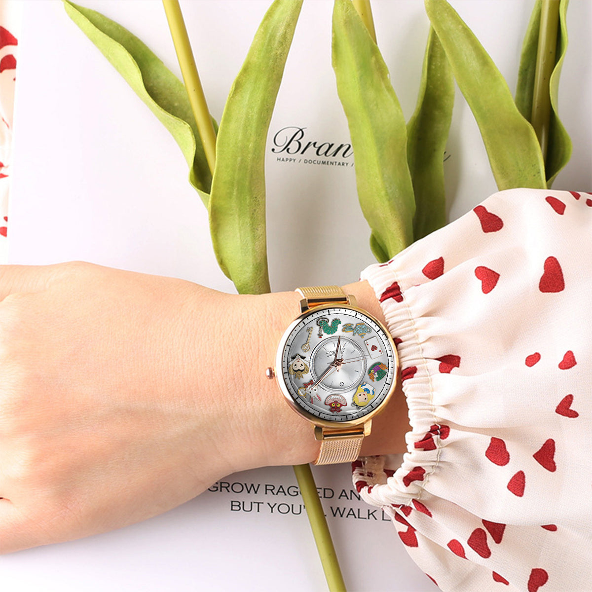 Personalized Disney Wonderland Women's Hand Watch Gift Women Hand Watch GradoCreations