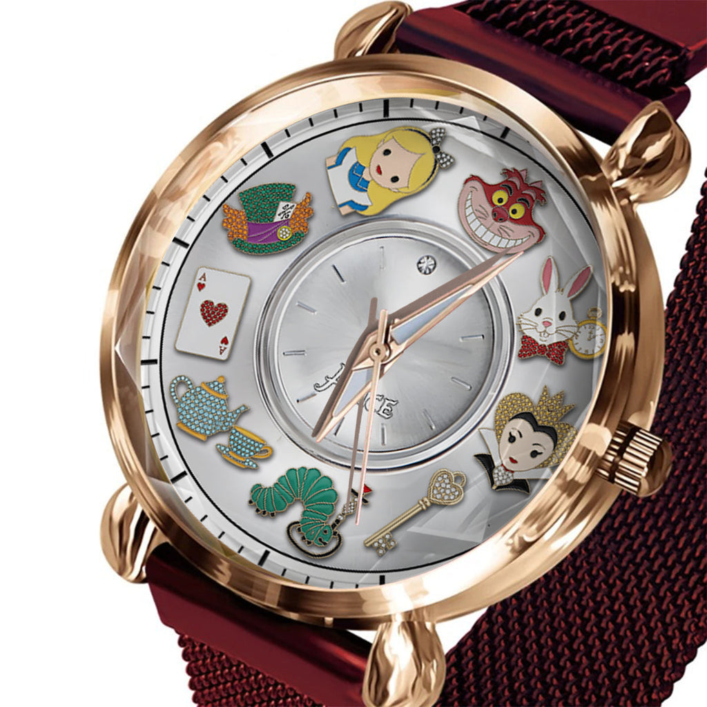 Personalized Disney Wonderland Women's Hand Watch Gift Women Hand Watch GradoCreations
