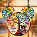 Personalized Window Hanging Suncatcher Ornament Gift for Couples | Custom Name Decor Window Hanging Suncatcher Ornament GradoCreations