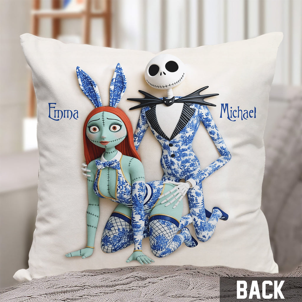 Personalized Nightmare Throw Pillow Custom Name Gift for Couples Throw Pillow GradoCreations
