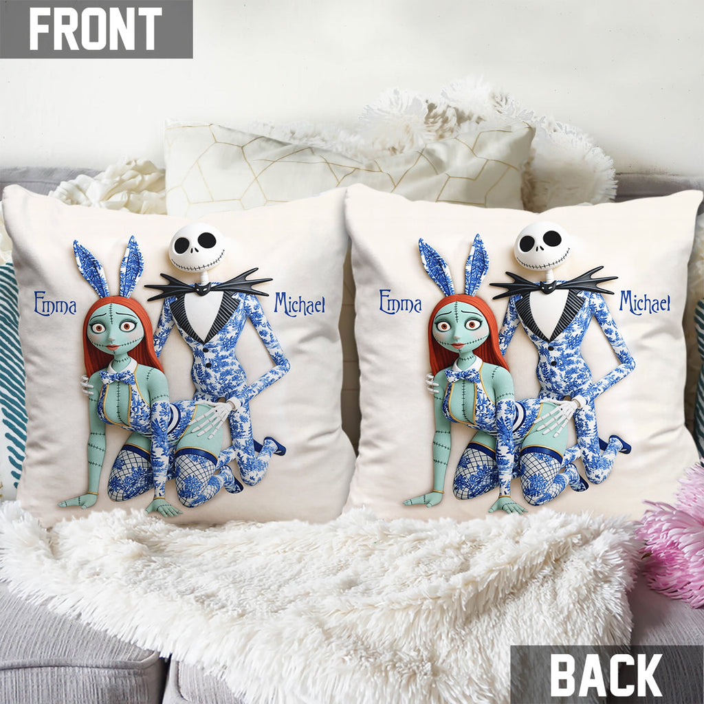 Personalized Nightmare Throw Pillow Custom Name Gift for Couples Throw Pillow GradoCreations