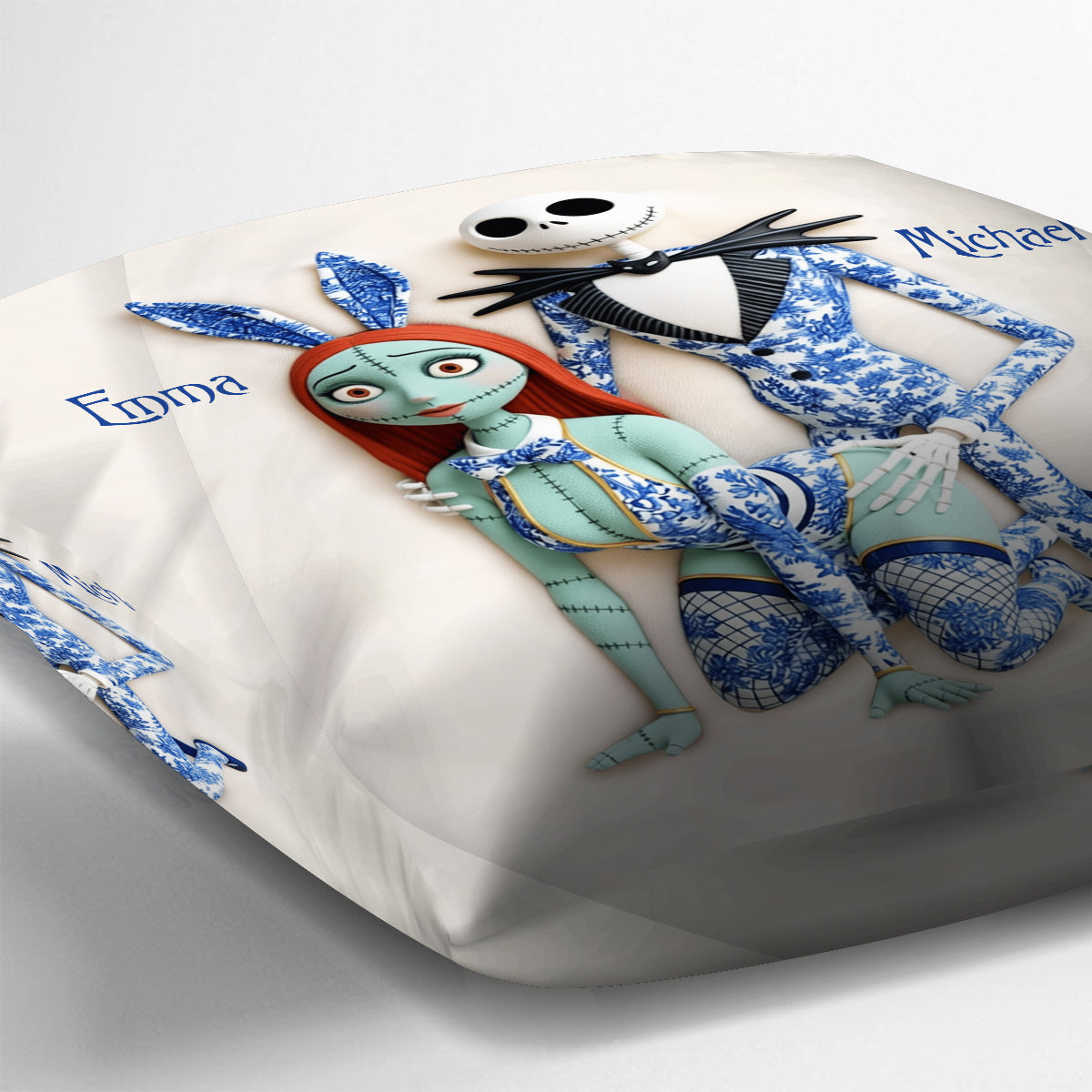 Personalized Nightmare Throw Pillow Custom Name Gift for Couples Throw Pillow GradoCreations