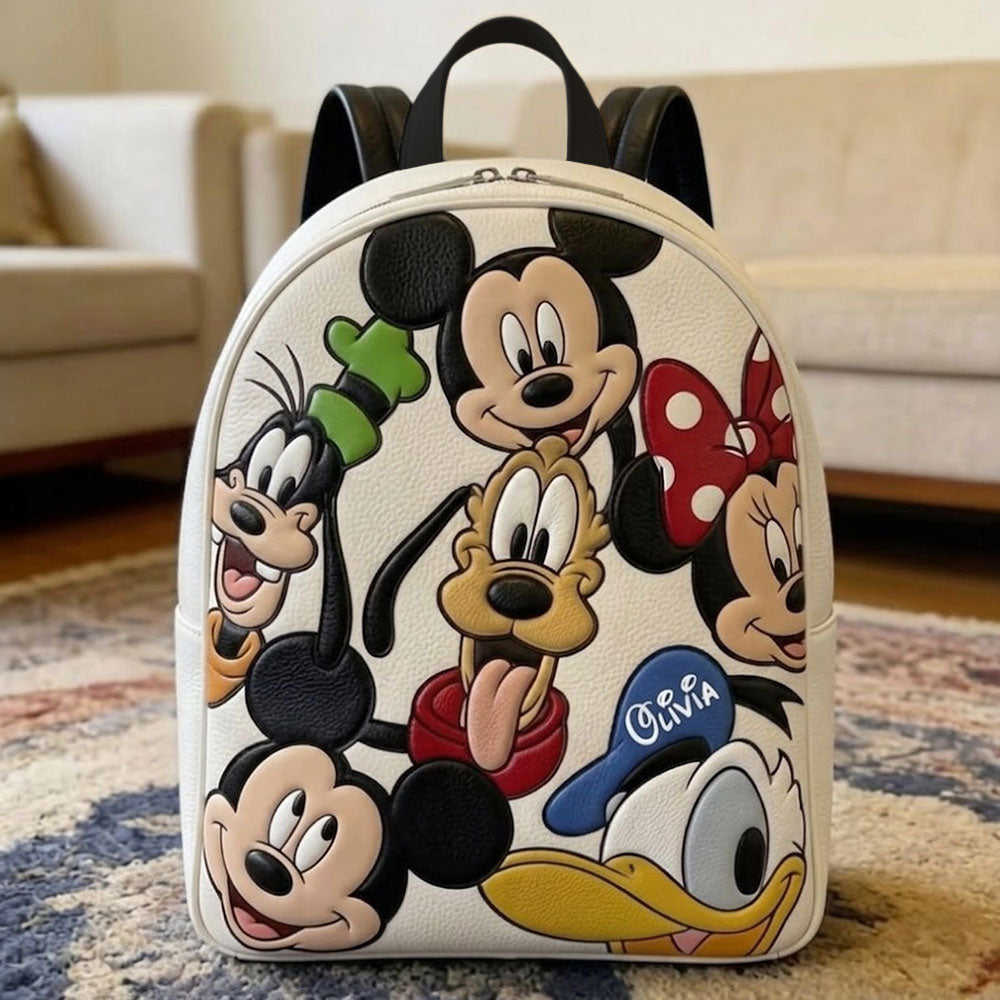 Personalized 3D Disney Mouse Backpack Custom Name Gift for Kids Backpack GradoCreations
