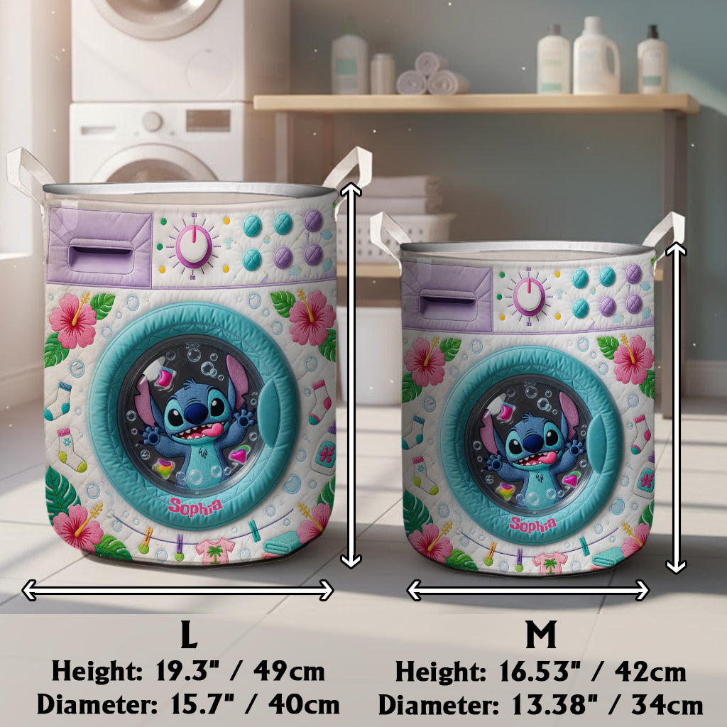 Personalized Funny Blue Monster Laundry Basket for Kids Laundry Basket GradoCreations