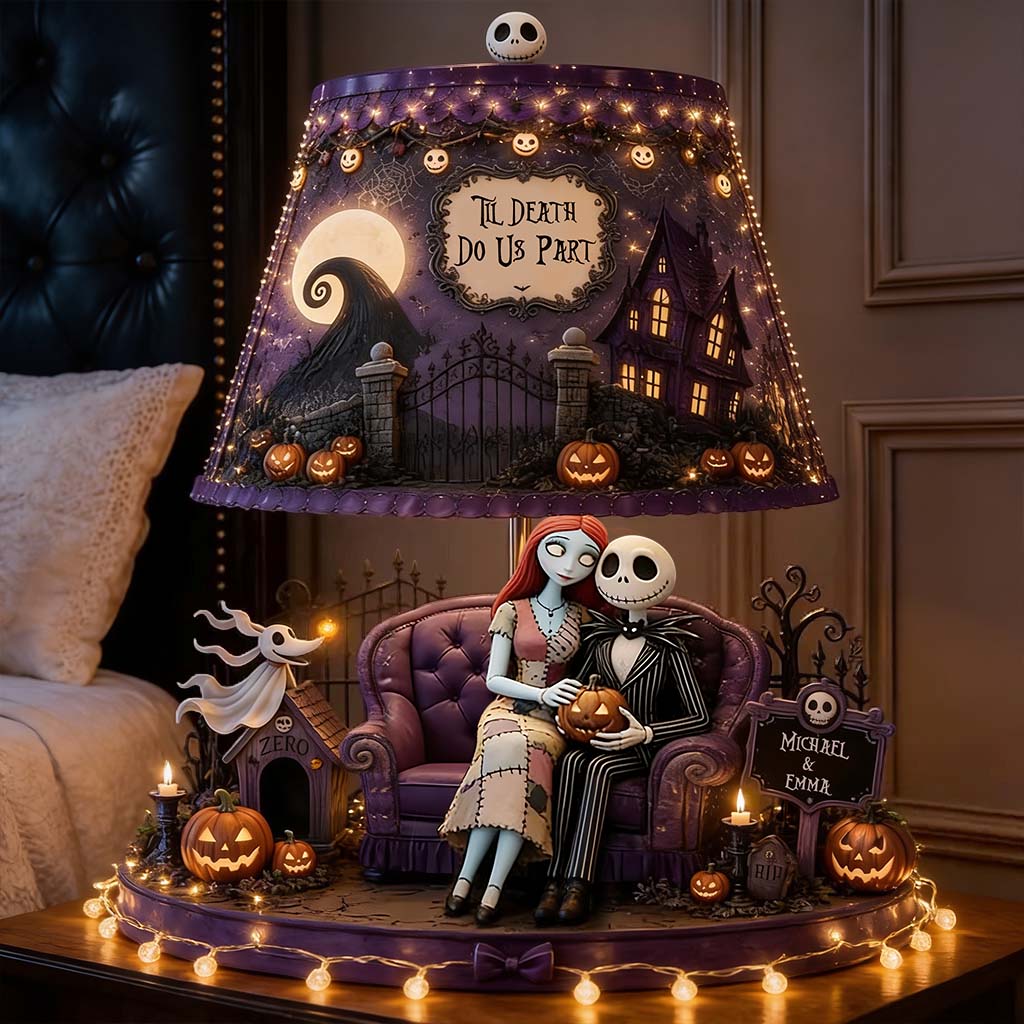 Personalized Spooky Acrylic Light Box Gift for Couples