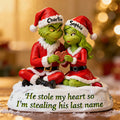 Personalized Grinch-Themed Acrylic Plaque Custom Name Holiday Gift Custom Shaped Acrylic Plaque GradoCreations
